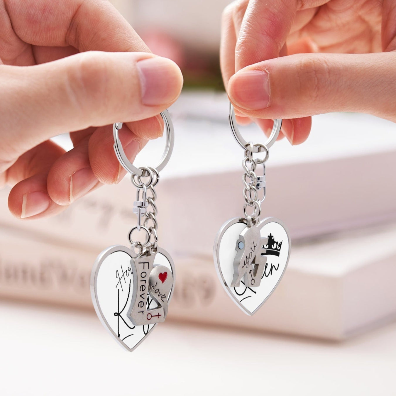 His & Her Couple Magnetic Keychain - Kim’s Signature Beauty & Accessories    