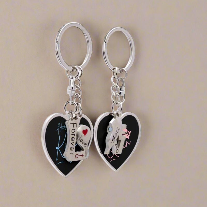 His Queen, Her King  Couple Magnetic Keychain - Kim’s Signature Beauty & Accessories    