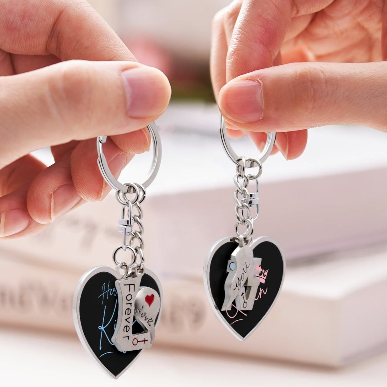 His Queen, Her King  Couple Magnetic Keychain - Kim’s Signature Beauty & Accessories    