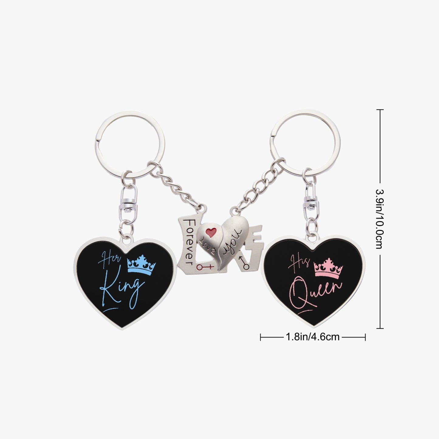 His Queen, Her King  Couple Magnetic Keychain - Kim’s Signature Beauty & Accessories    
