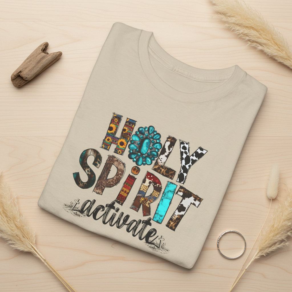 Holy Spirit Activate Christian T-Shirt - Kim’s Signature Beauty & Accessories