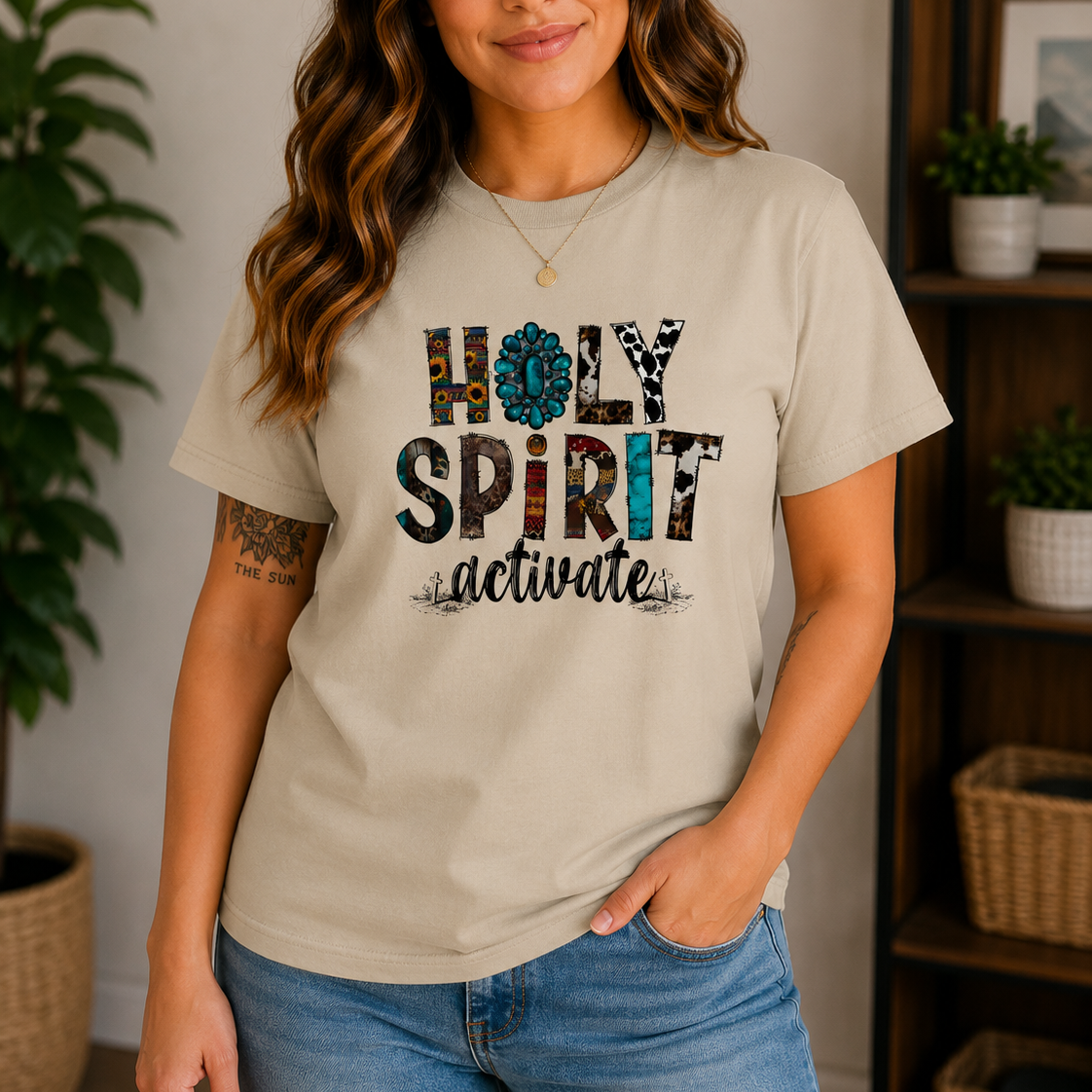 Holy Spirit Activate Christian T-Shirt - Kim’s Signature Beauty & Accessories