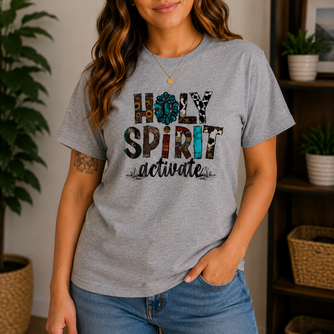 Holy Spirit Activate Christian T-Shirt - Kim’s Signature Beauty & Accessories