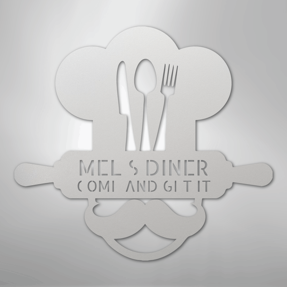 Home Chef Monogram - Steel Sign - Kim’s Signature Beauty & Accessories