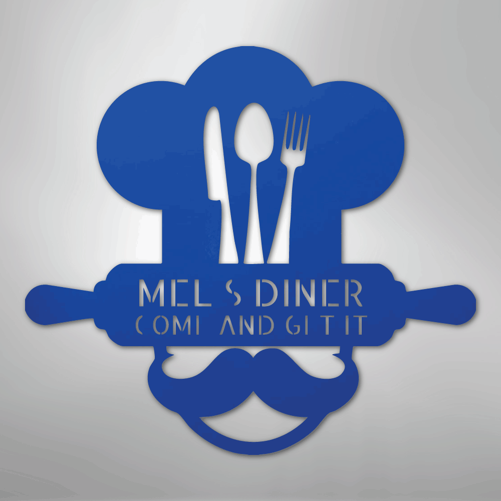 Home Chef Monogram - Steel Sign - Kim’s Signature Beauty & Accessories