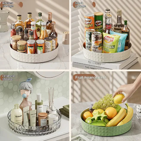 Home Multi-function Rotating Storage Tray - Kim’s Signature Beauty & Accessories    