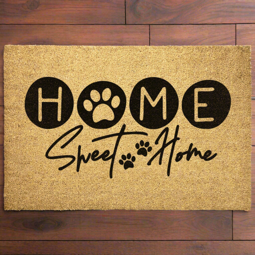 Home Sweet Home Pet Paw Door Mat - Kim’s Signature Beauty & Accessories    