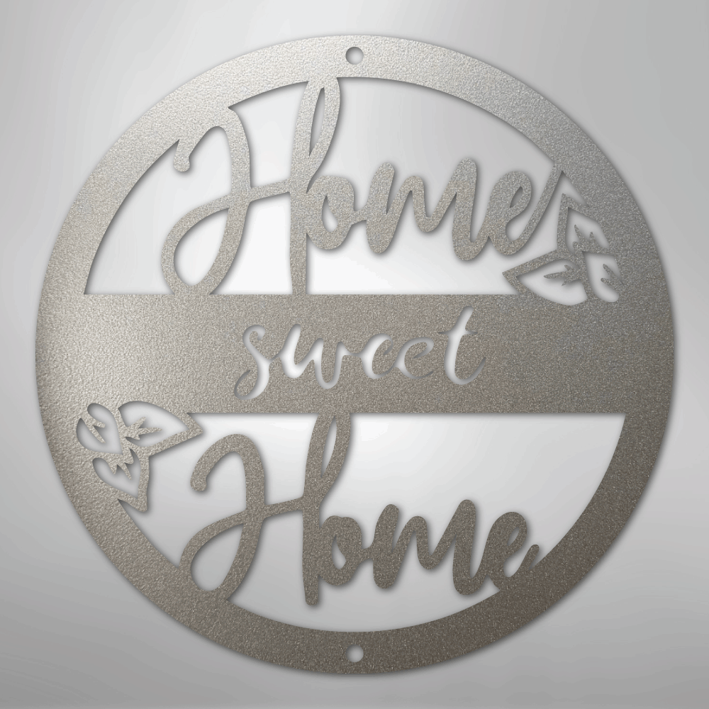 Home Sweet Home - Steel Wall Sign - Kim’s Signature Beauty & Accessories