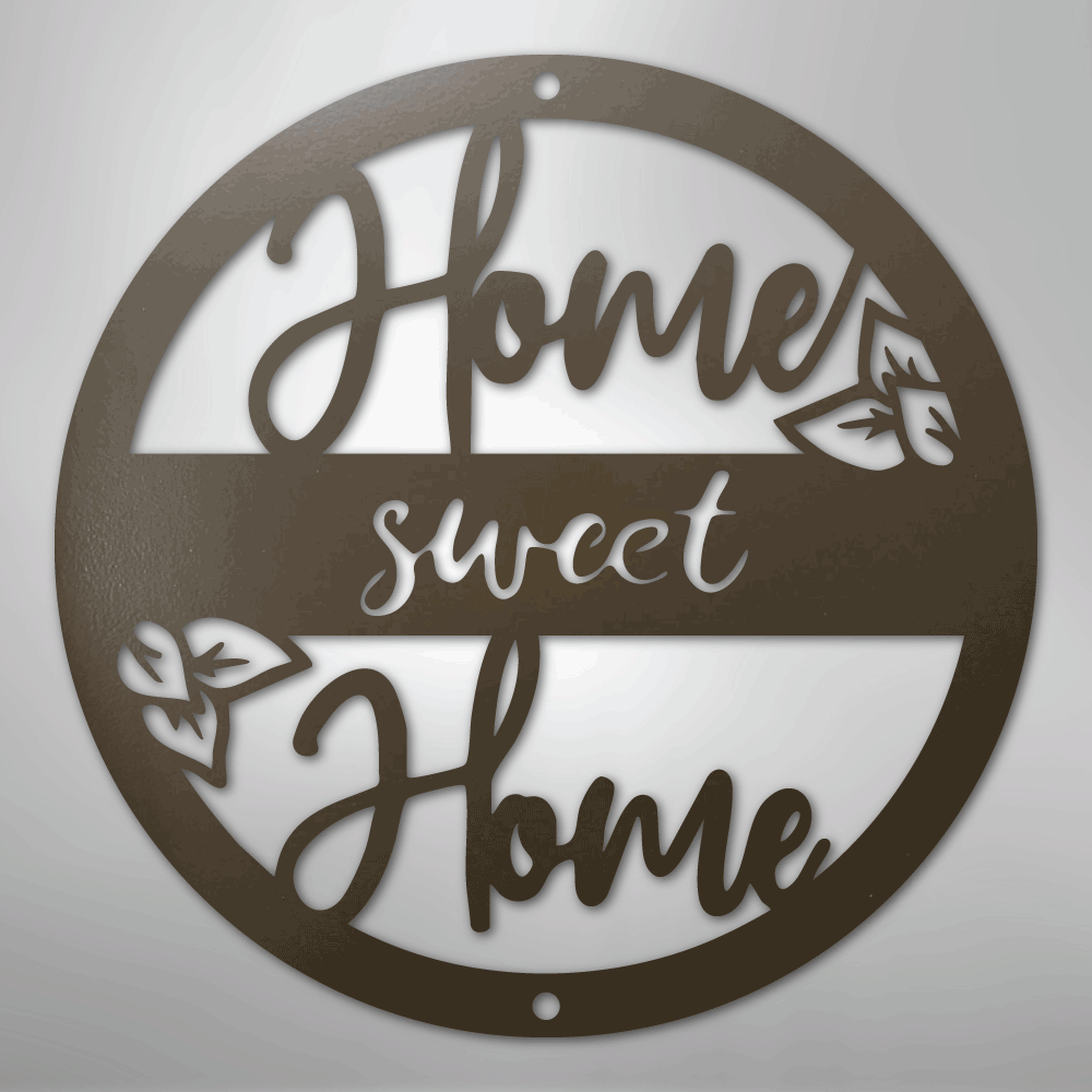 Home Sweet Home - Steel Wall Sign - Kim’s Signature Beauty & Accessories