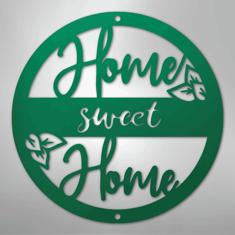 Home Sweet Home - Steel Wall Sign - Kim’s Signature Beauty & Accessories
