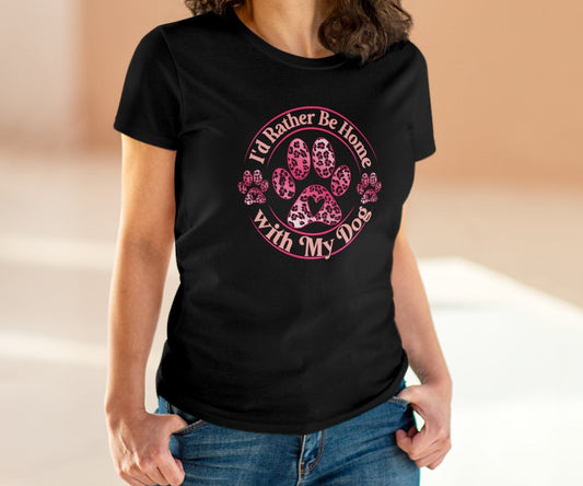 Home With My Dog Tee - Kim’s Signature Beauty & Accessories    