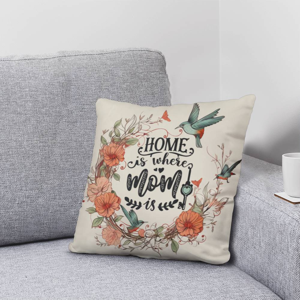 Home is Where Mom Is Pillow - Kim’s Signature Beauty & Accessories    