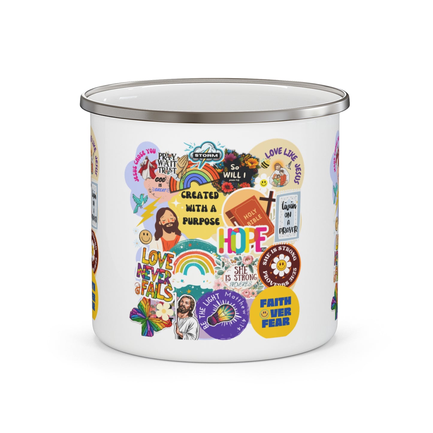 Hope Enamel Camping Mug - Kim’s Signature Beauty & Accessories    