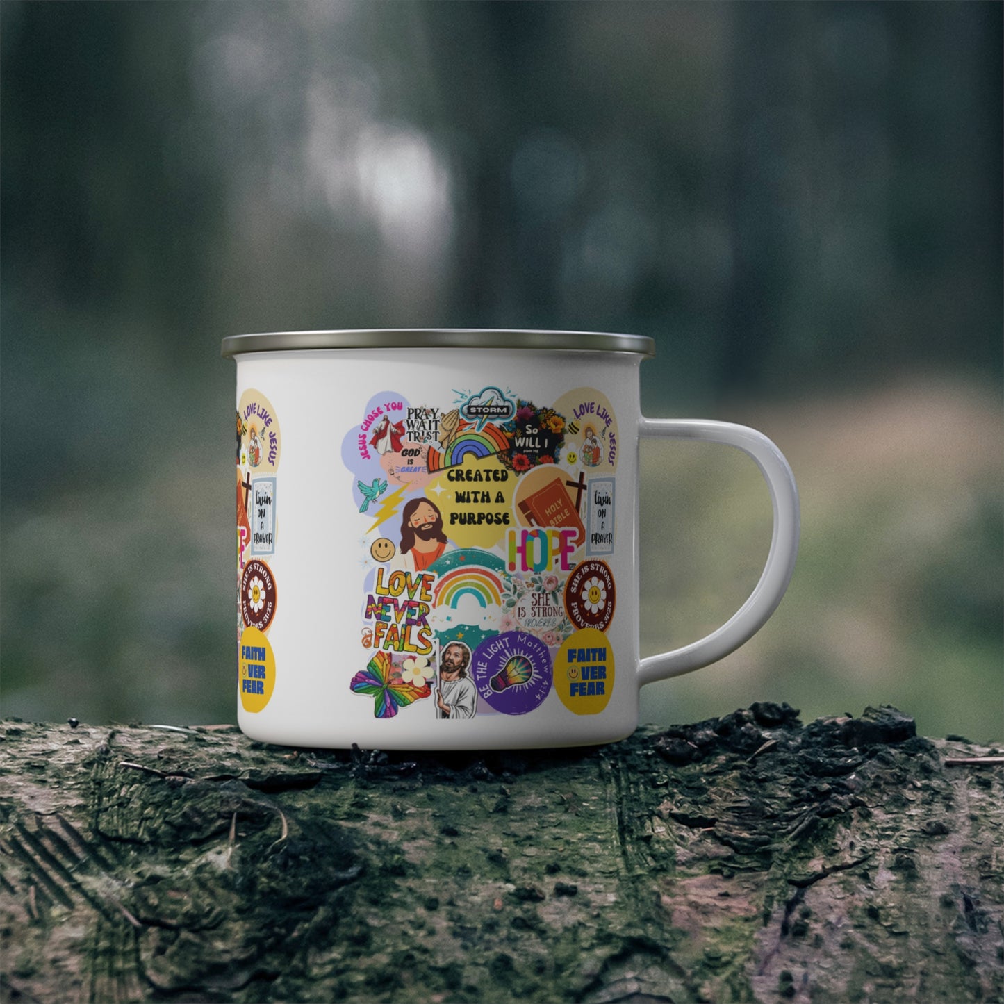 Hope Enamel Camping Mug - Kim’s Signature Beauty & Accessories    