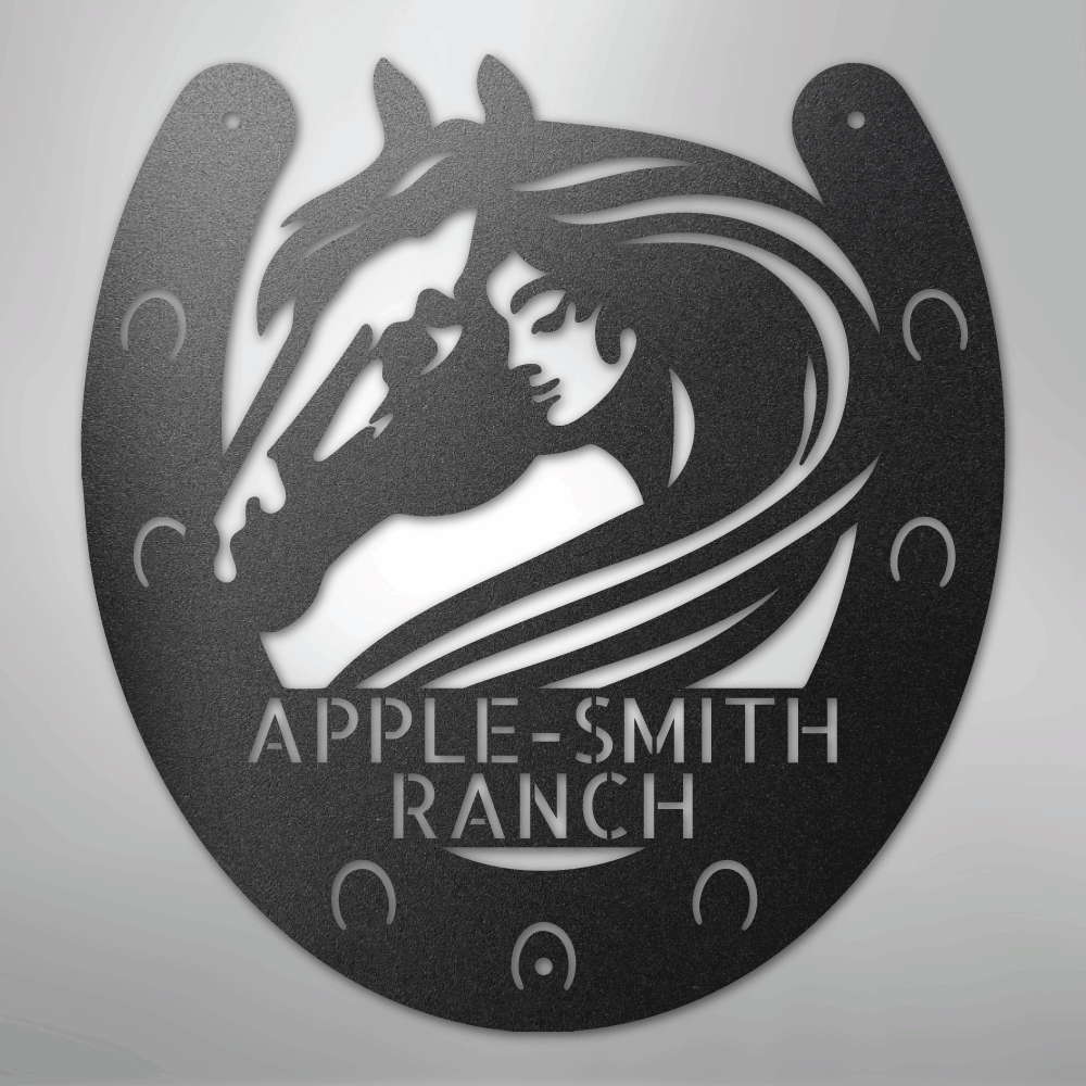 Horse Owner Monogram - Steel Sign - Kim’s Signature Beauty & Accessories