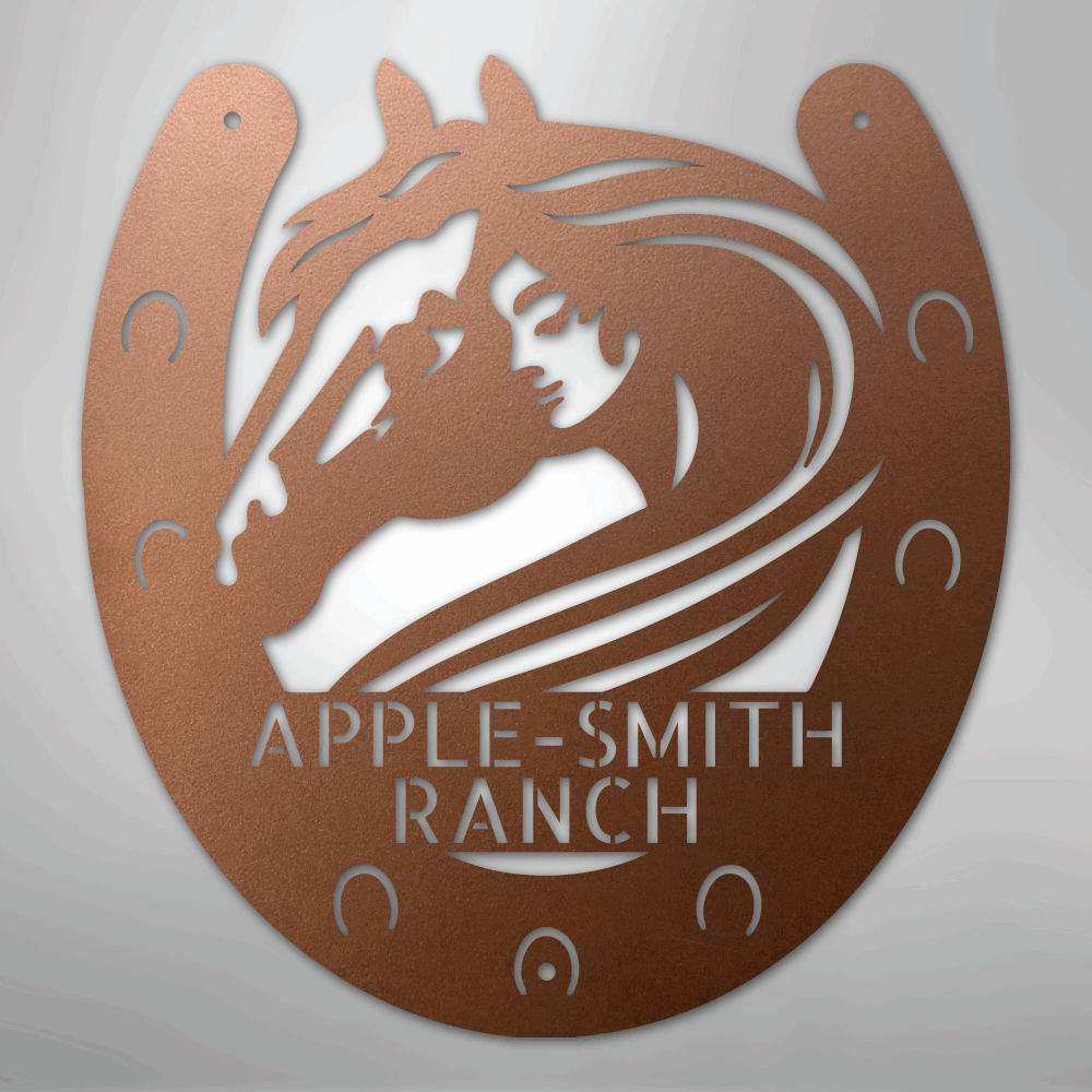 Horse Owner Monogram - Steel Sign - Kim’s Signature Beauty & Accessories