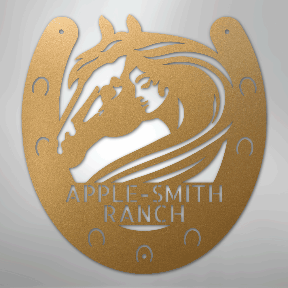 Horse Owner Monogram - Steel Sign - Kim’s Signature Beauty & Accessories