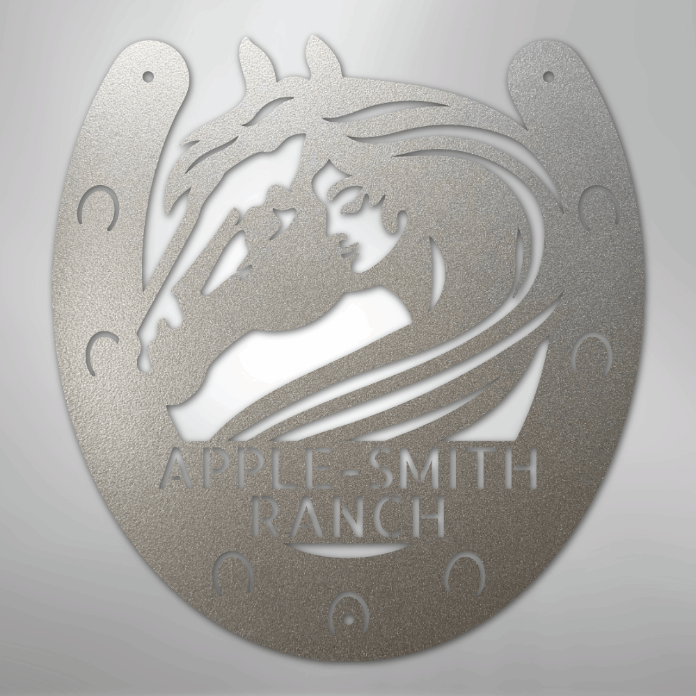 Horse Owner Monogram - Steel Sign - Kim’s Signature Beauty & Accessories