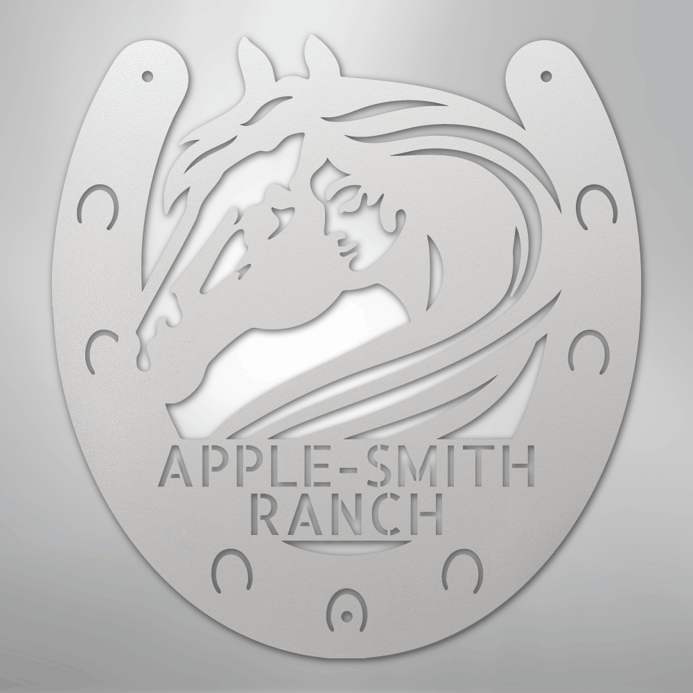 Horse Owner Monogram - Steel Sign - Kim’s Signature Beauty & Accessories