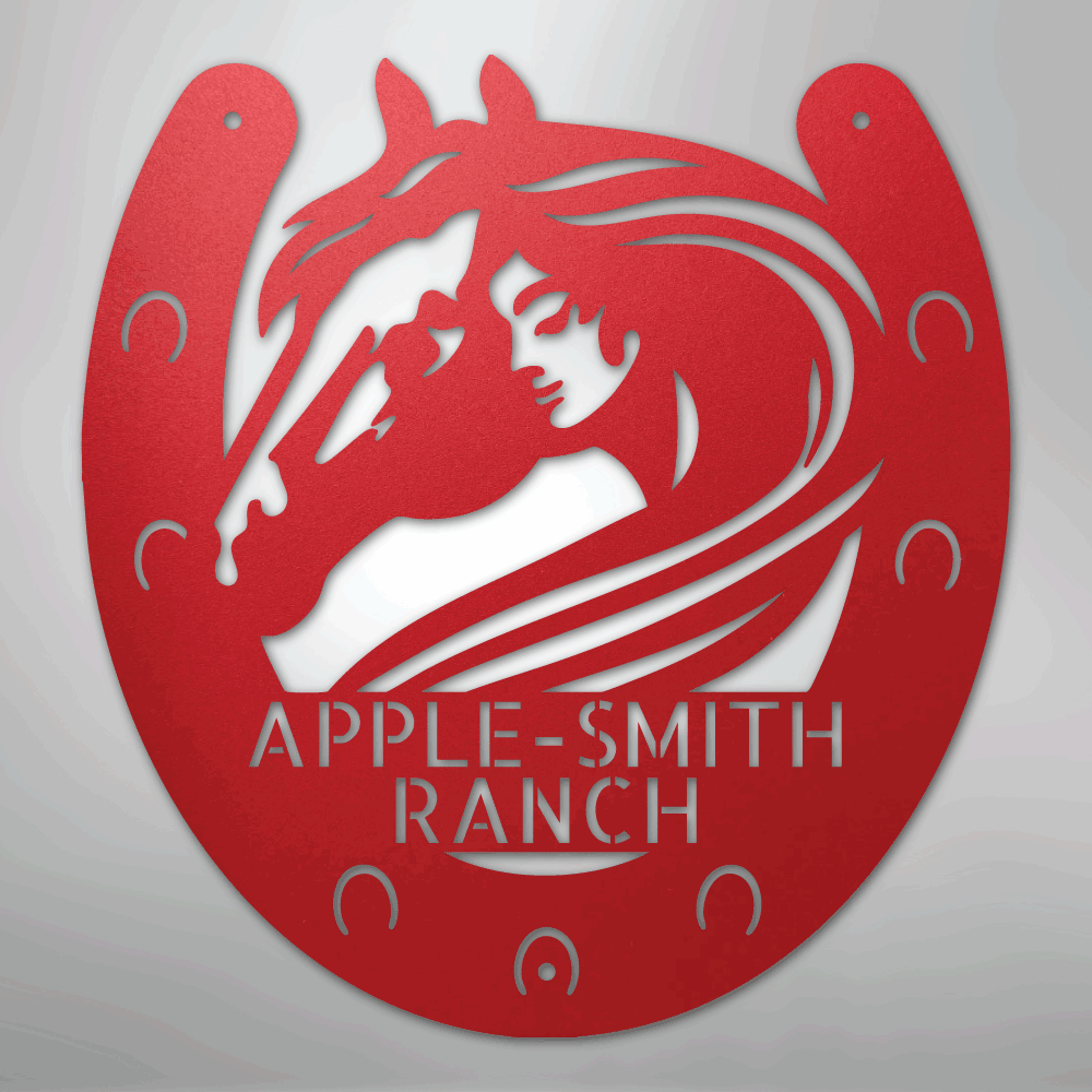 Horse Owner Monogram - Steel Sign - Kim’s Signature Beauty & Accessories