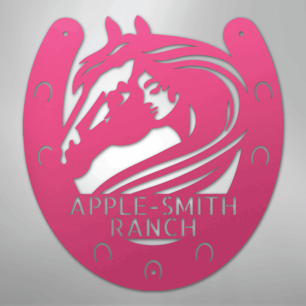 Horse Owner Monogram - Steel Sign - Kim’s Signature Beauty & Accessories