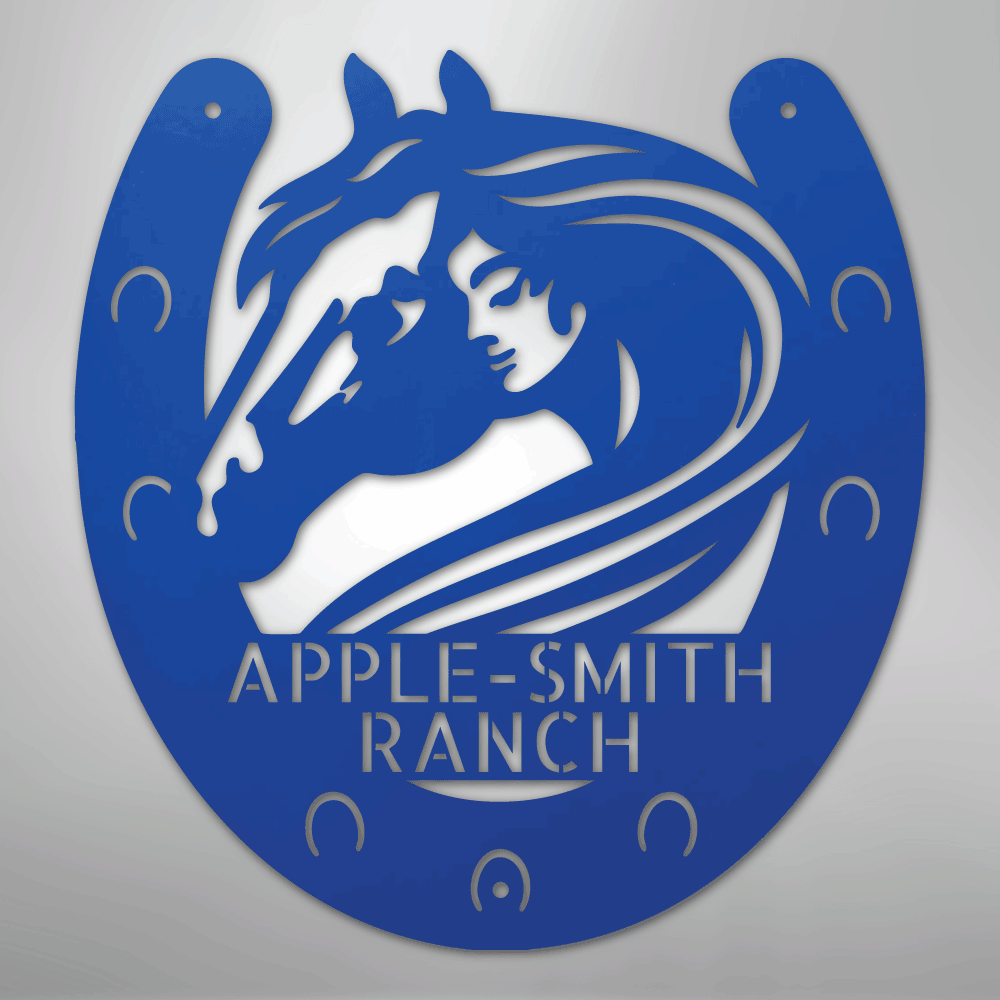 Horse Owner Monogram - Steel Sign - Kim’s Signature Beauty & Accessories