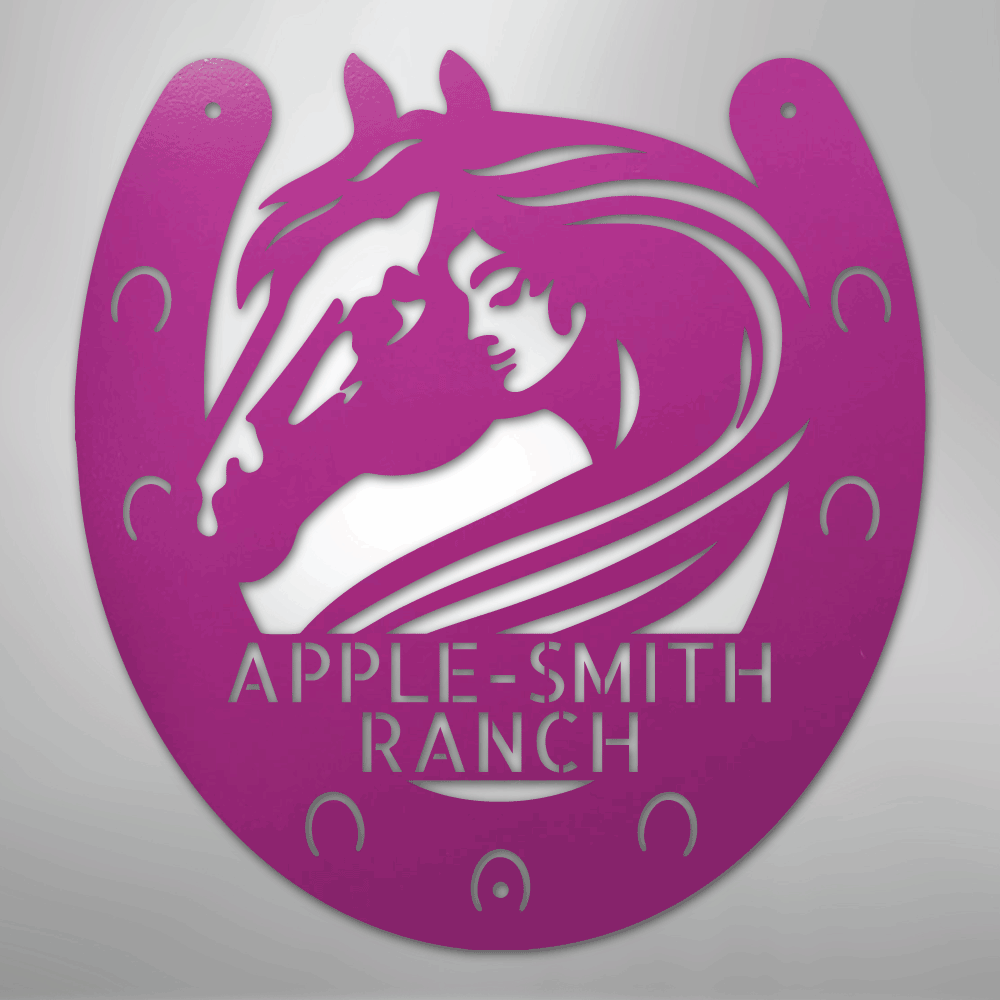 Horse Owner Monogram - Steel Sign - Kim’s Signature Beauty & Accessories
