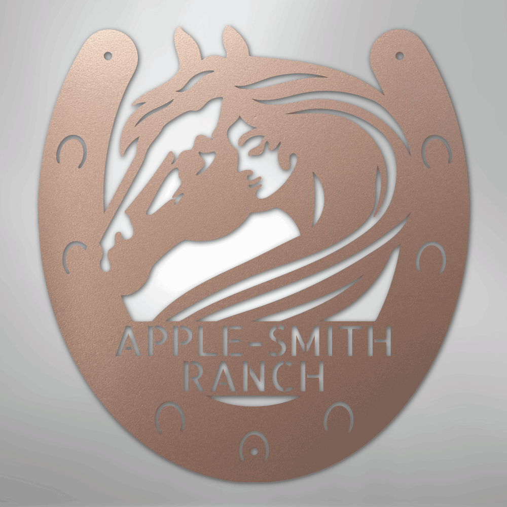 Horse Owner Monogram - Steel Sign - Kim’s Signature Beauty & Accessories