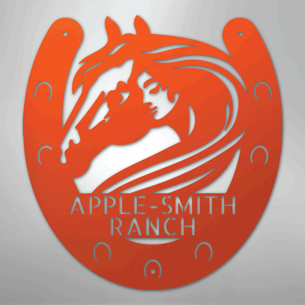 Horse Owner Monogram - Steel Sign - Kim’s Signature Beauty & Accessories