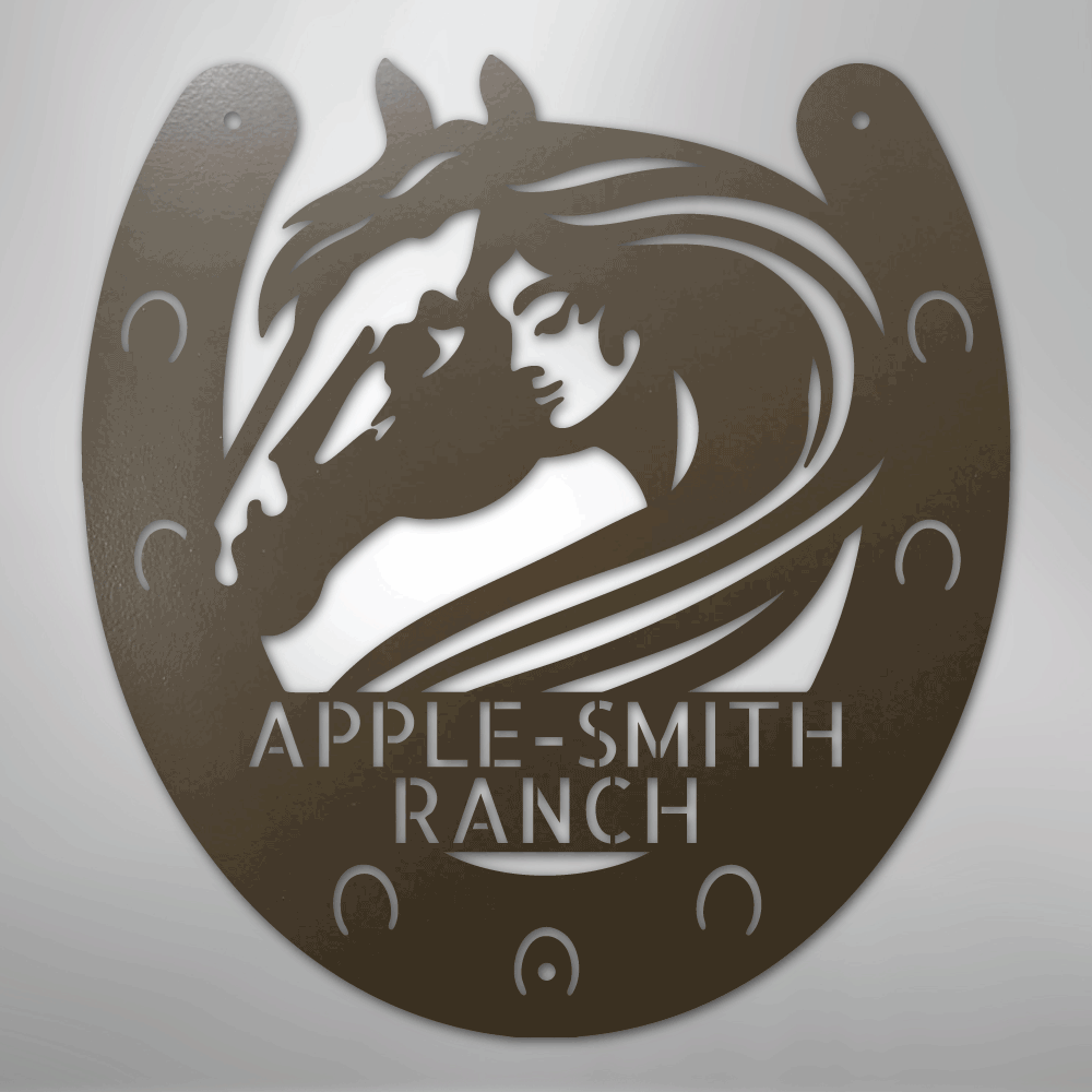 Horse Owner Monogram - Steel Sign - Kim’s Signature Beauty & Accessories