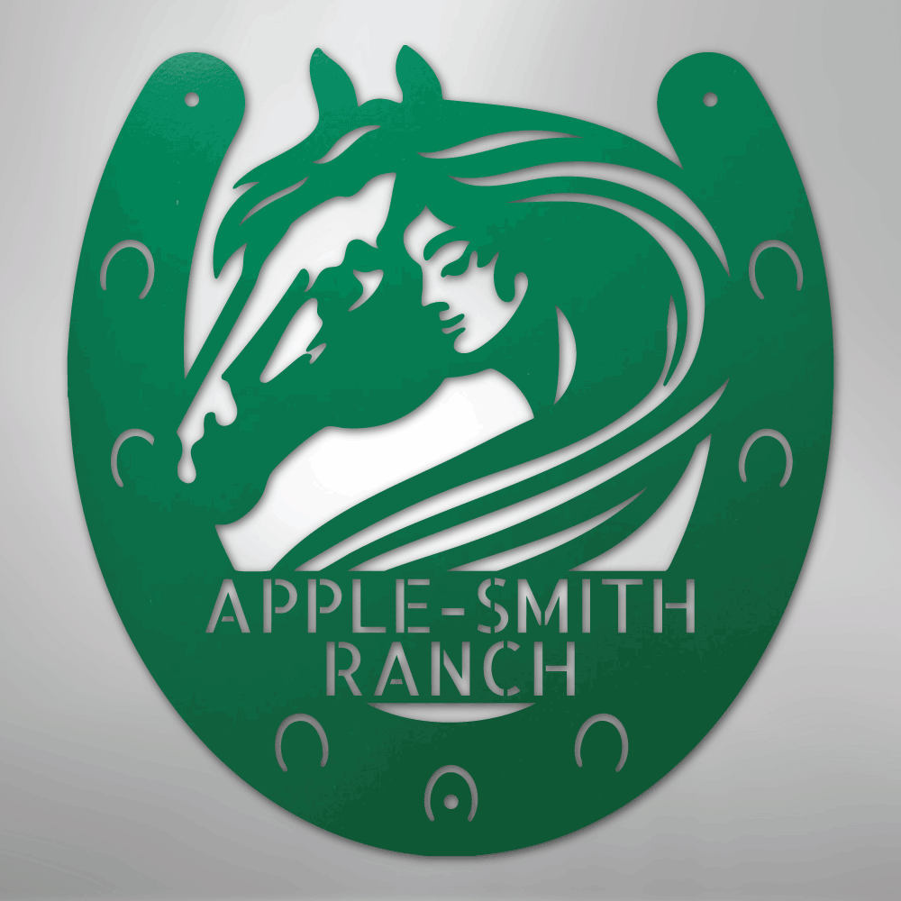 Horse Owner Monogram - Steel Sign - Kim’s Signature Beauty & Accessories