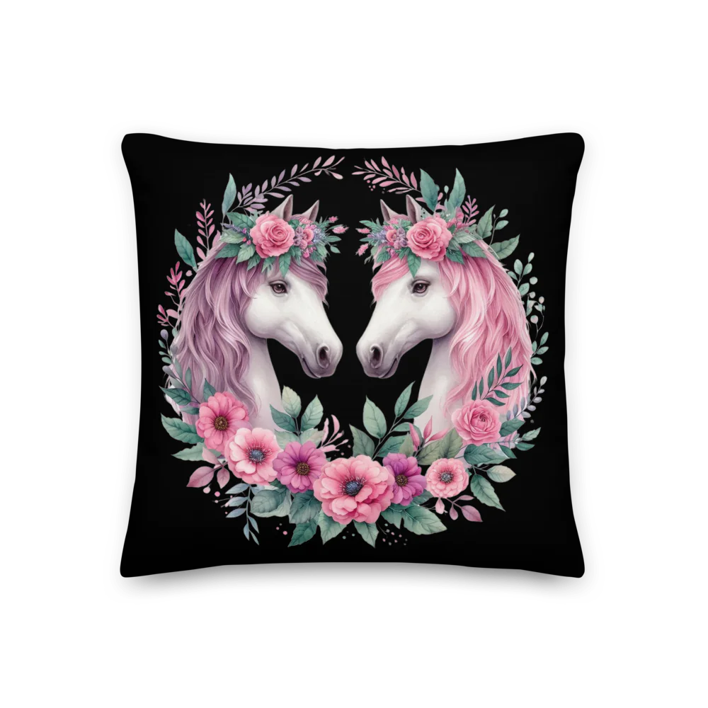 Horse Passion Double Sided Print Pillow - Kim’s Signature Beauty & Accessories    