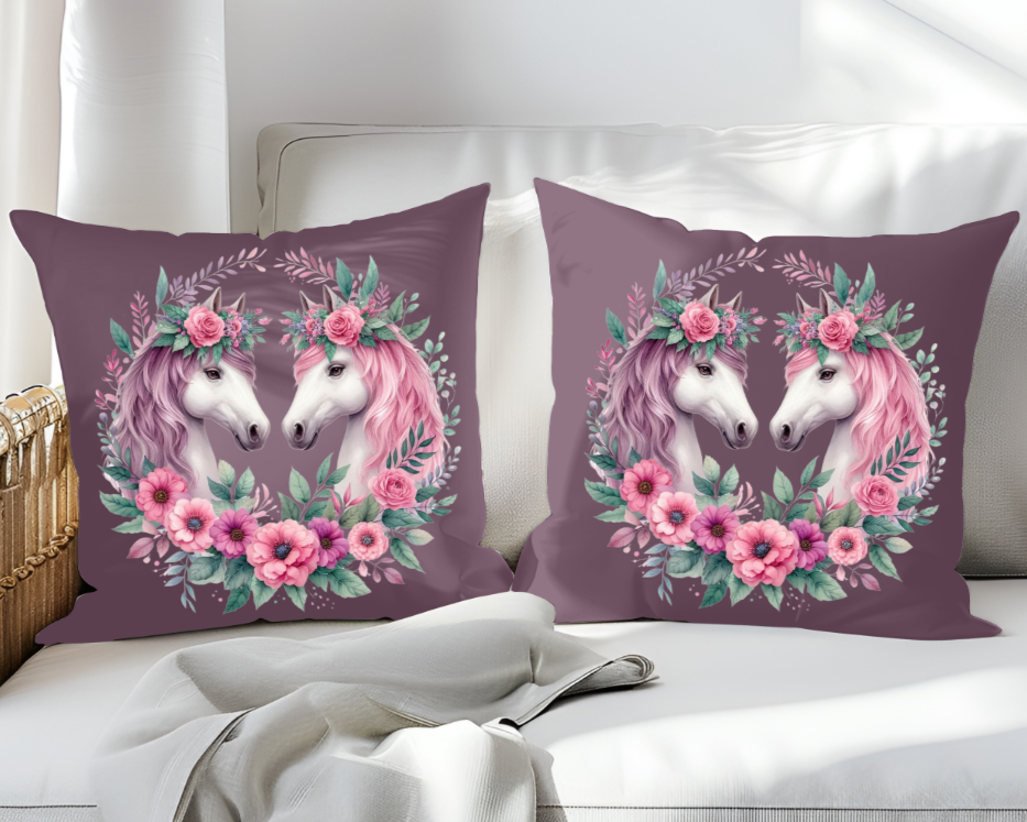 Horse lovers Double Sided Print Premium Pillow - Kim’s Signature Beauty & Accessories    