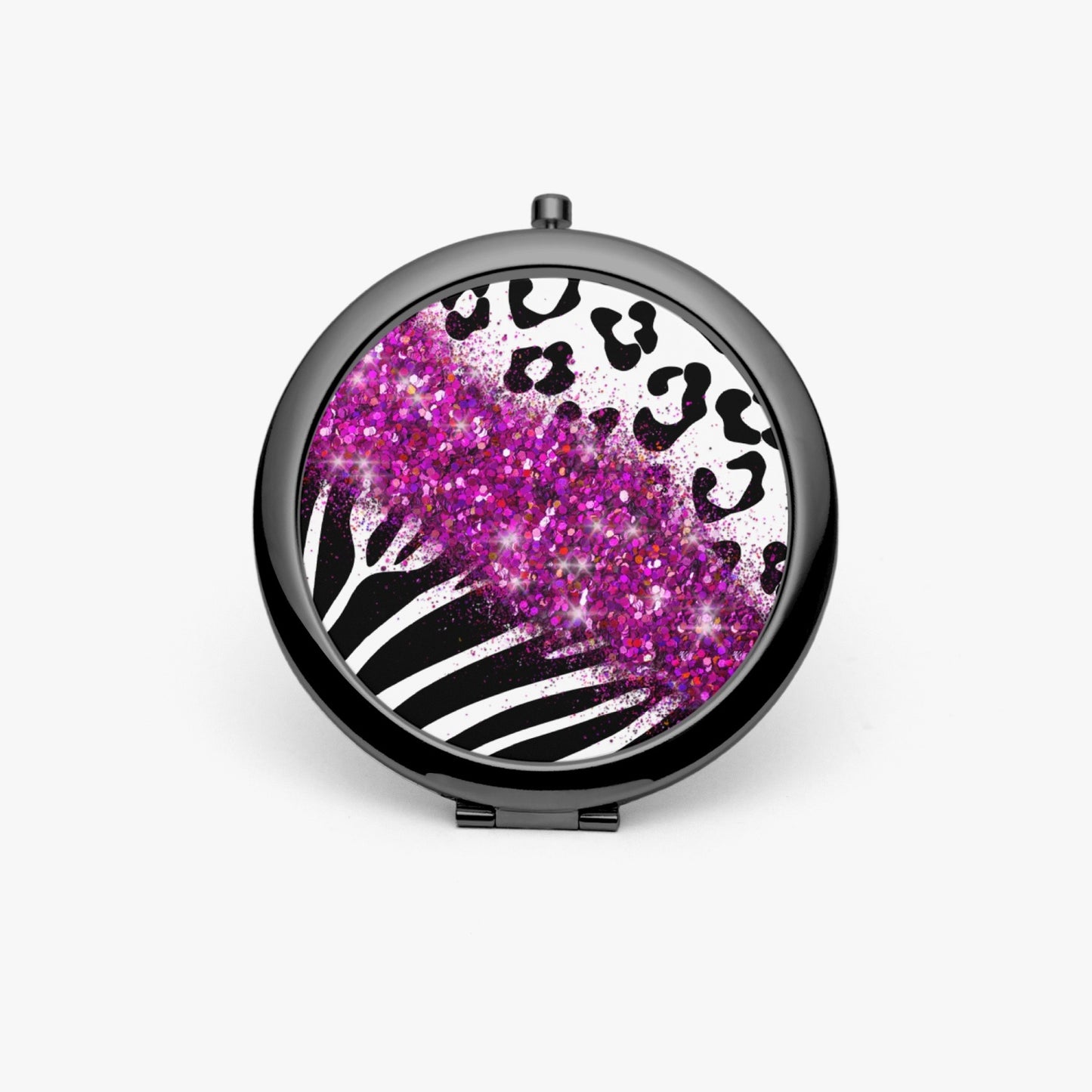 Hot Pink Glitter | Compact Mirror - Kim’s Signature Beauty & Accessories    