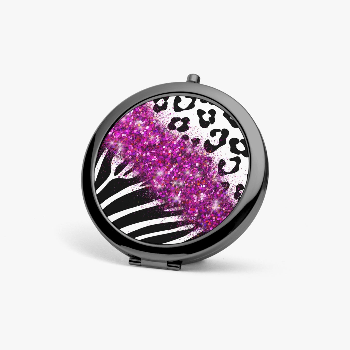 Hot Pink Glitter | Compact Mirror - Kim’s Signature Beauty & Accessories    