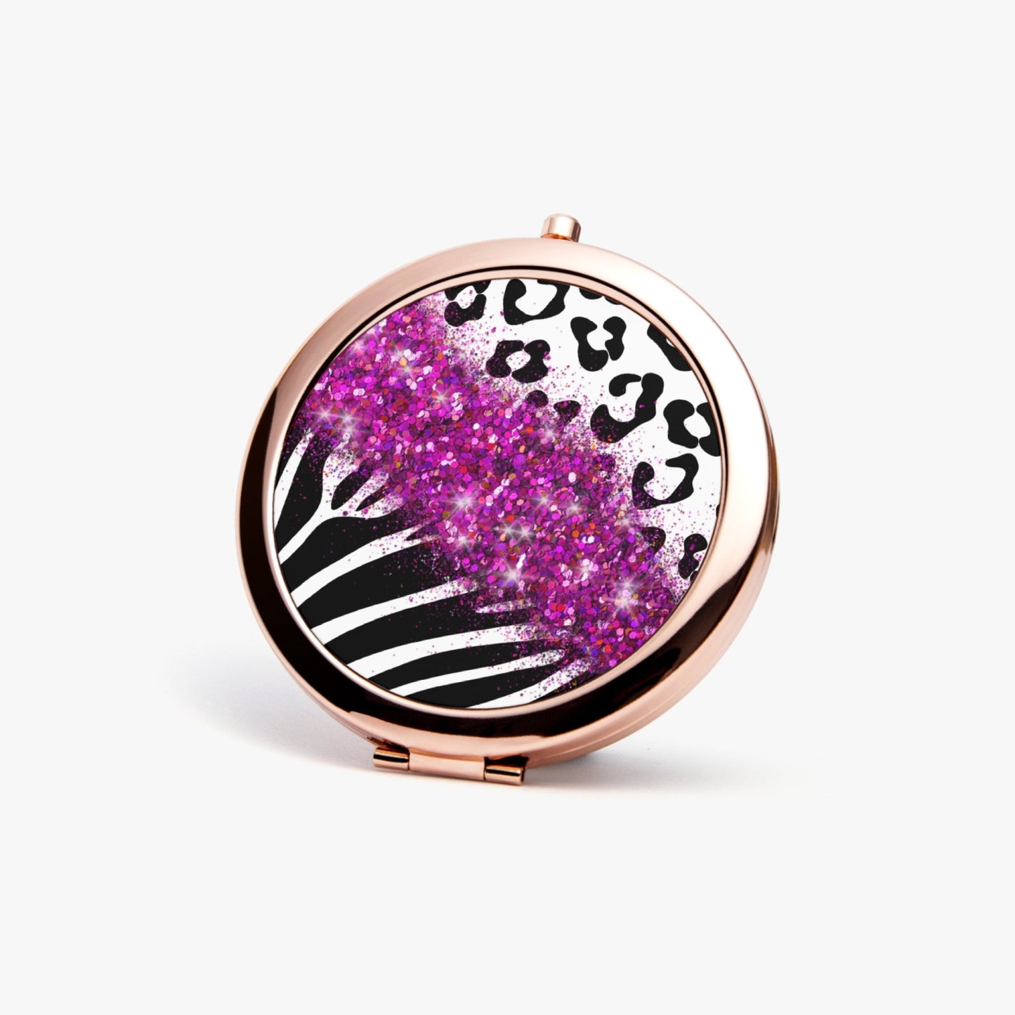 Hot Pink Glitter | Compact Mirror - Kim’s Signature Beauty & Accessories    
