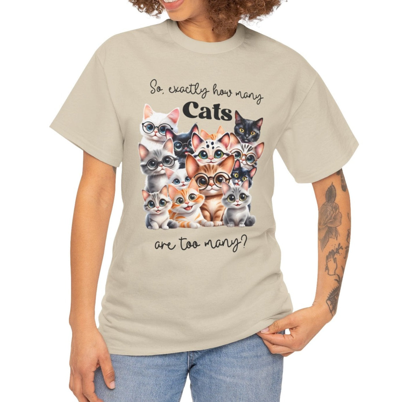 How many is too many Cats Tee - Kim’s Signature Beauty & Accessories    
