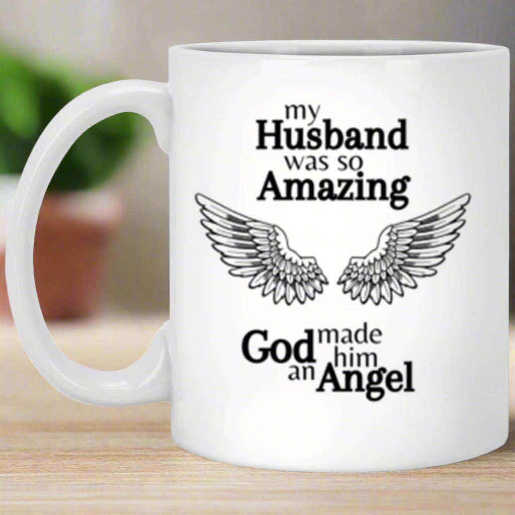 Husband Angel Memorial Mug 11oz - Kim’s Signature Beauty & Accessories    