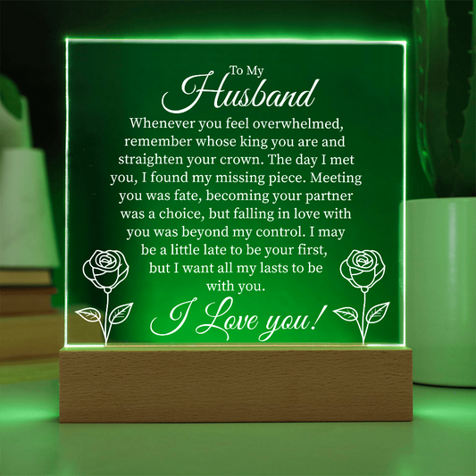 Husband, I found my missing piece Acrylic Light - Kim’s Signature Beauty & Accessories    