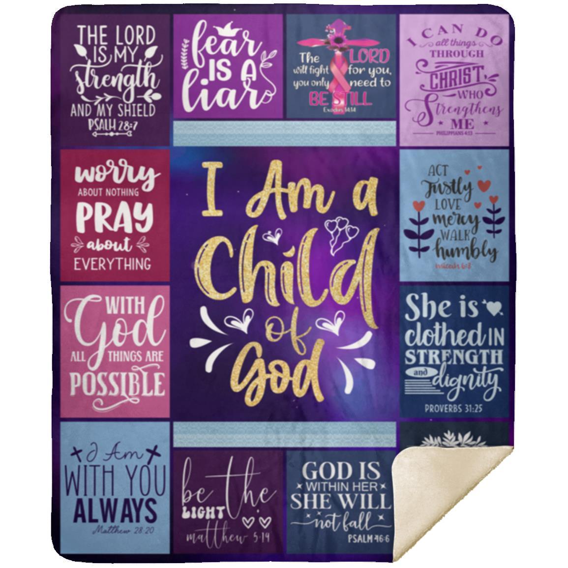 I Am a Child of God Blanket - Kim’s Signature Beauty & Accessories    