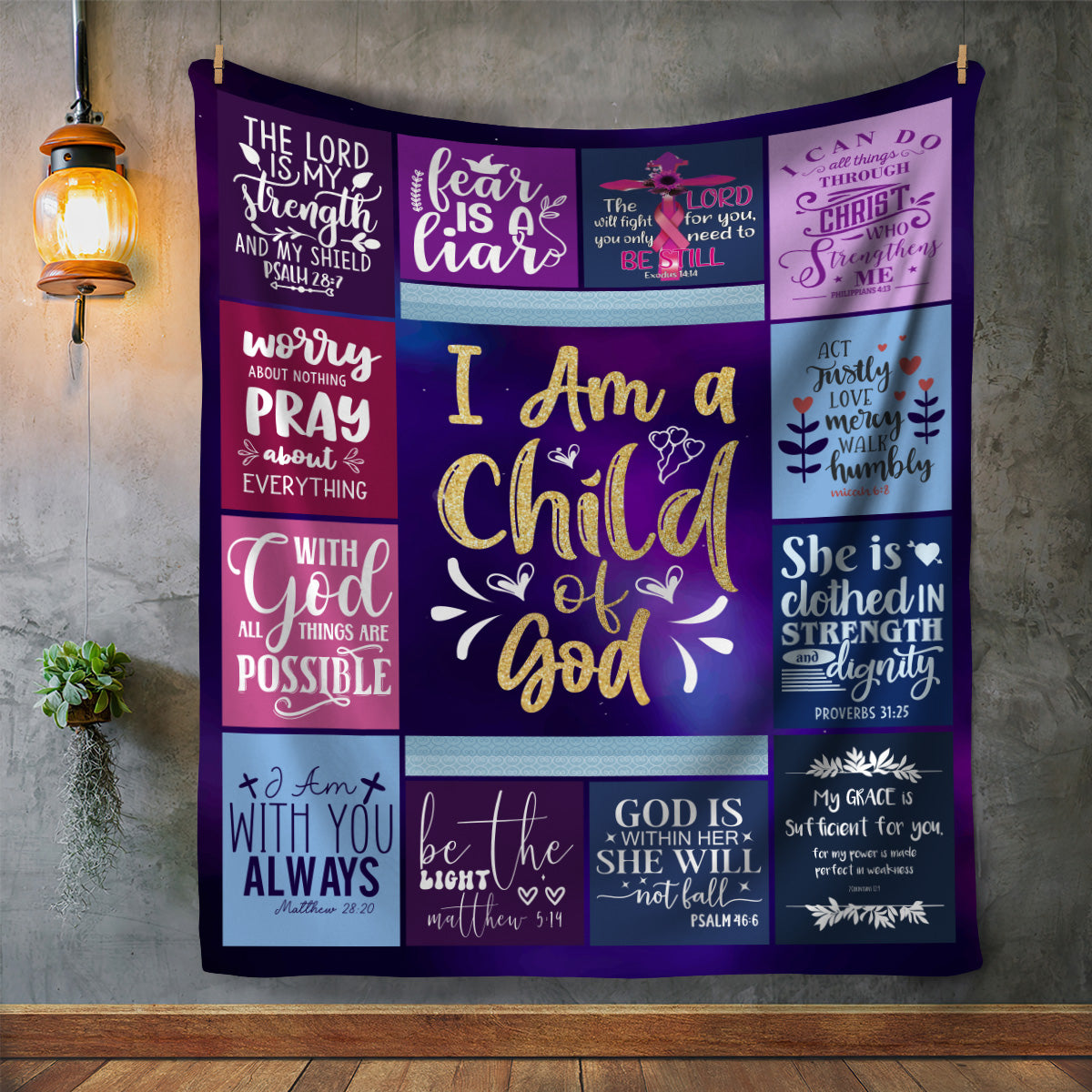 I Am a Child of God Blanket - Kim’s Signature Beauty & Accessories    
