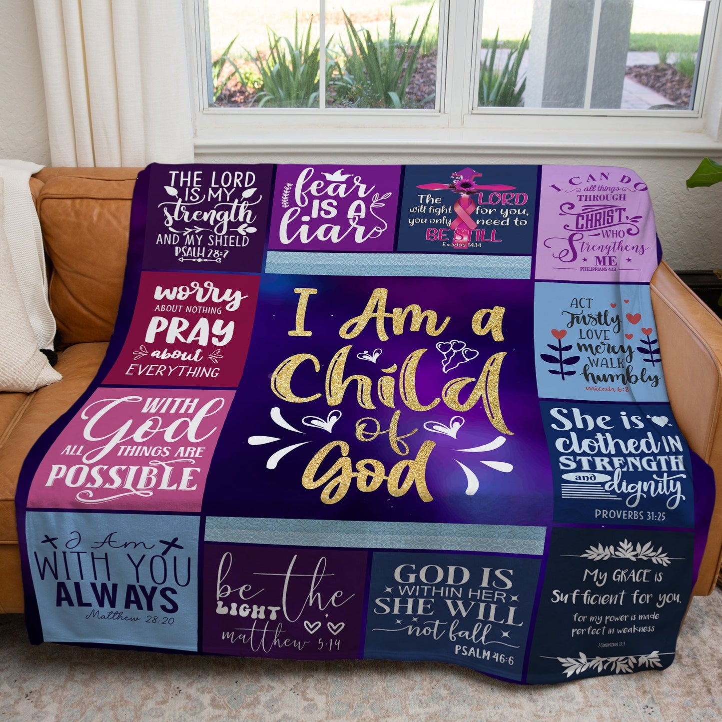 I Am a Child of God Blanket - Kim’s Signature Beauty & Accessories    
