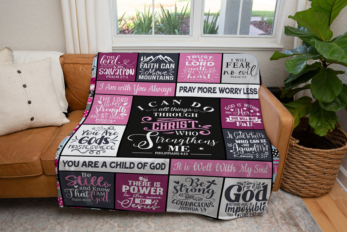 I Can Do All Things Through Christ Blanket - Kim’s Signature Beauty & Accessories    