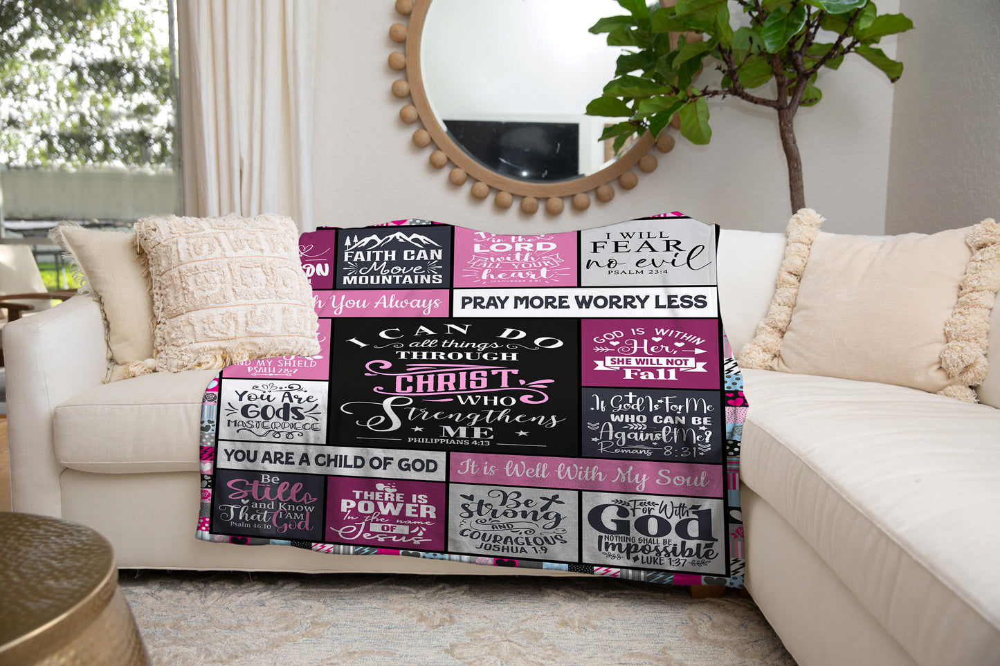 I Can Do All Things Through Christ Blanket - Kim’s Signature Beauty & Accessories    