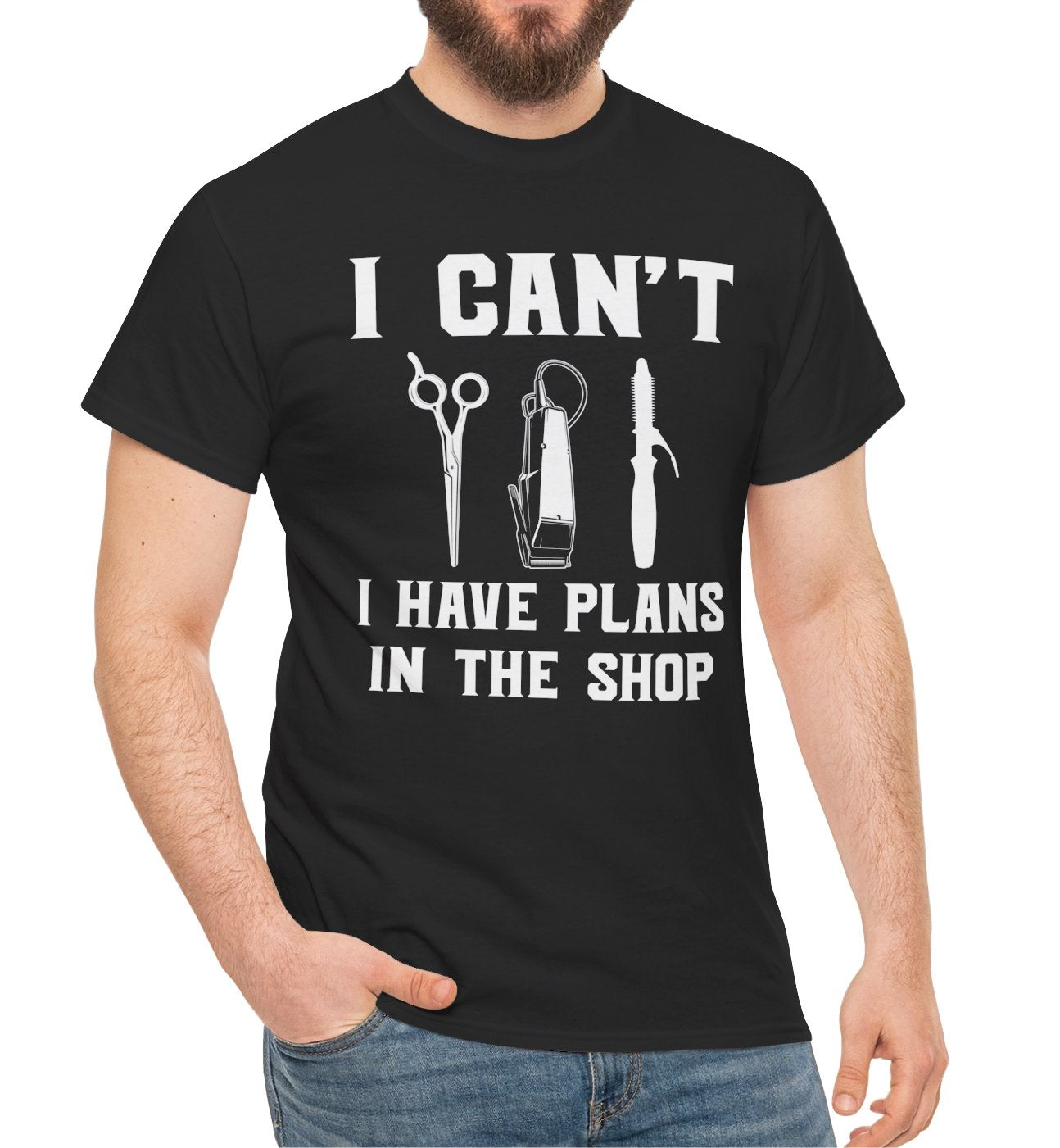 I Can’t, I Have Plans in the Shop – Barber Life Tee - Kim’s Signature Beauty & Accessories    