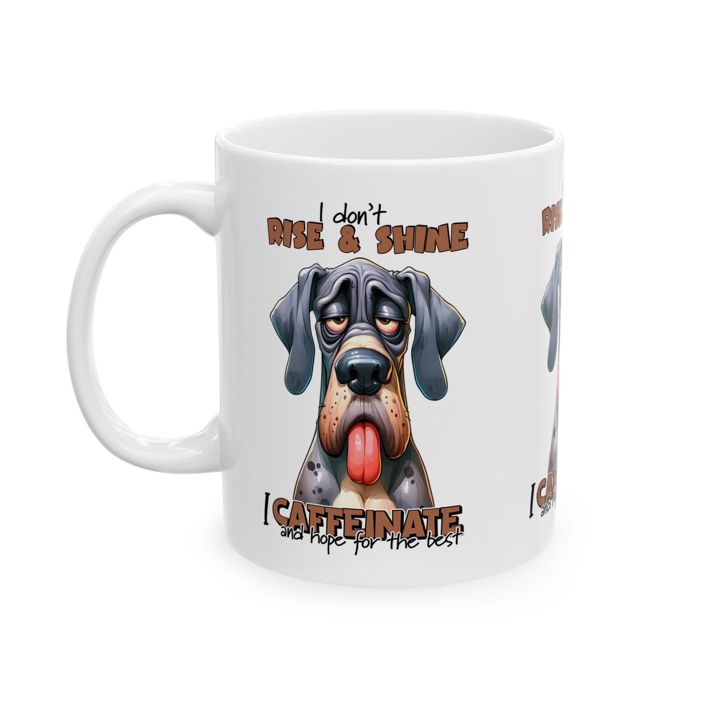 I Don't Rise & Shine Mug - Dog Lover's Mug - Kim’s Signature Beauty & Accessories    