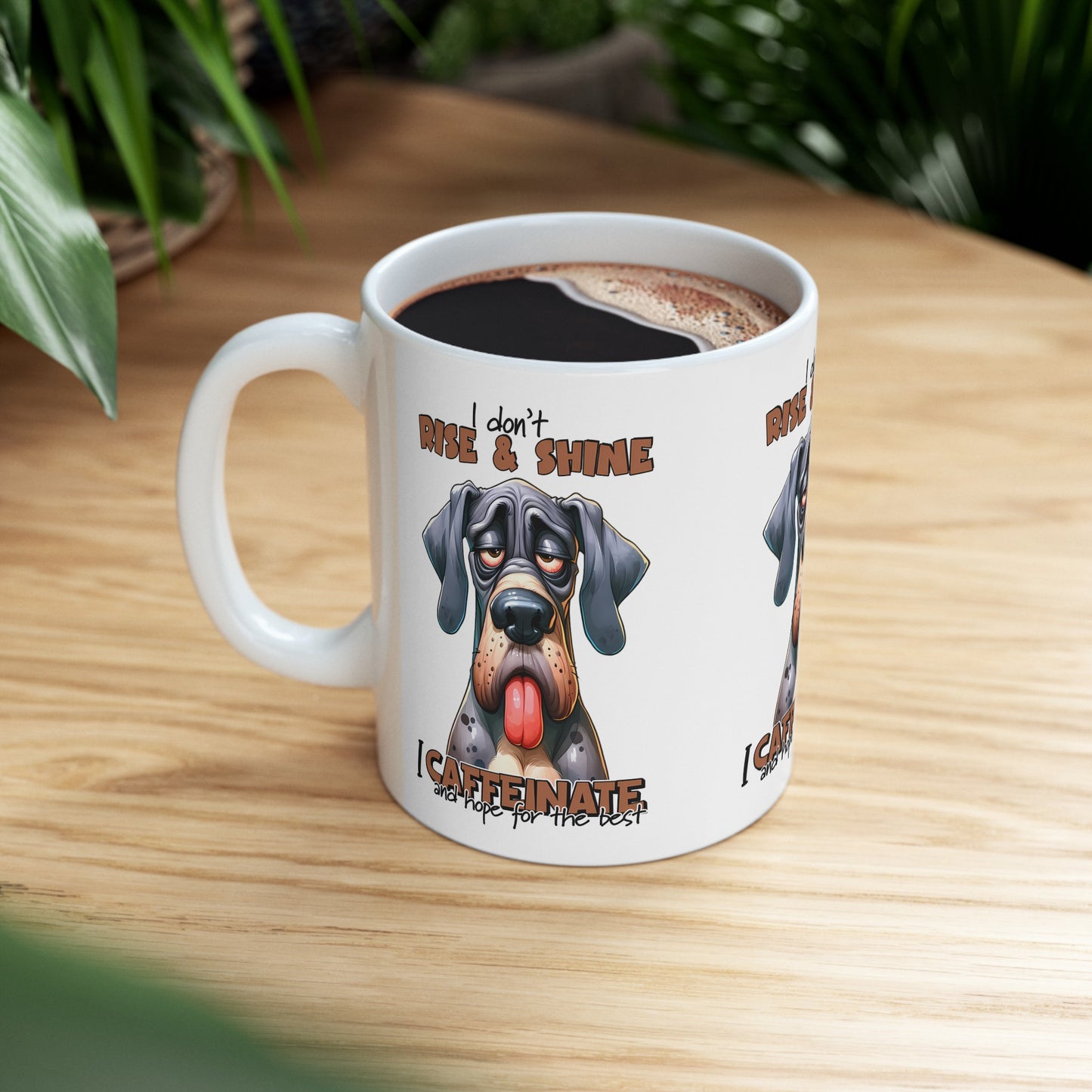 I Don't Rise & Shine Mug - Dog Lover's Mug - Kim’s Signature Beauty & Accessories    
