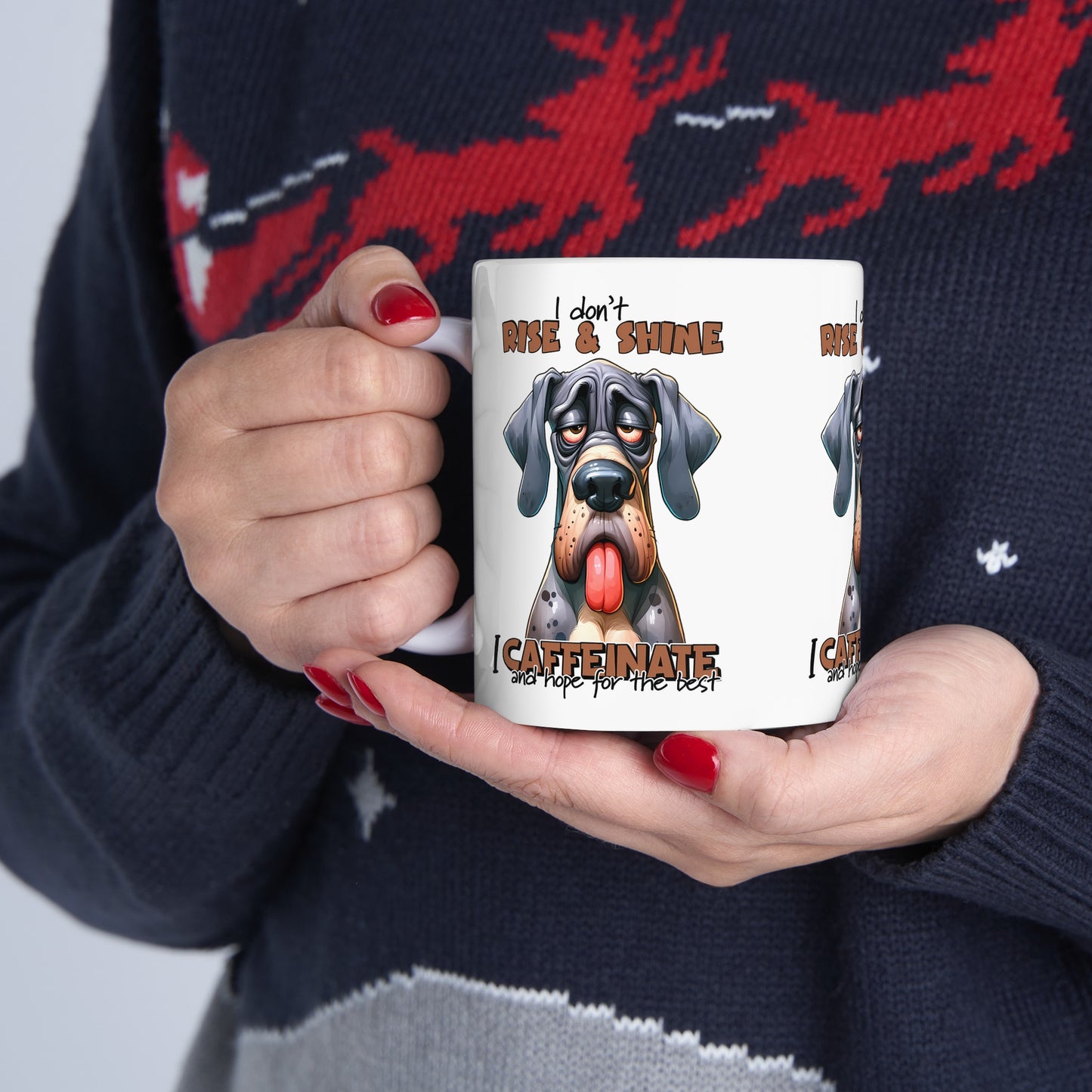I Don't Rise & Shine Mug - Dog Lover's Mug - Kim’s Signature Beauty & Accessories    