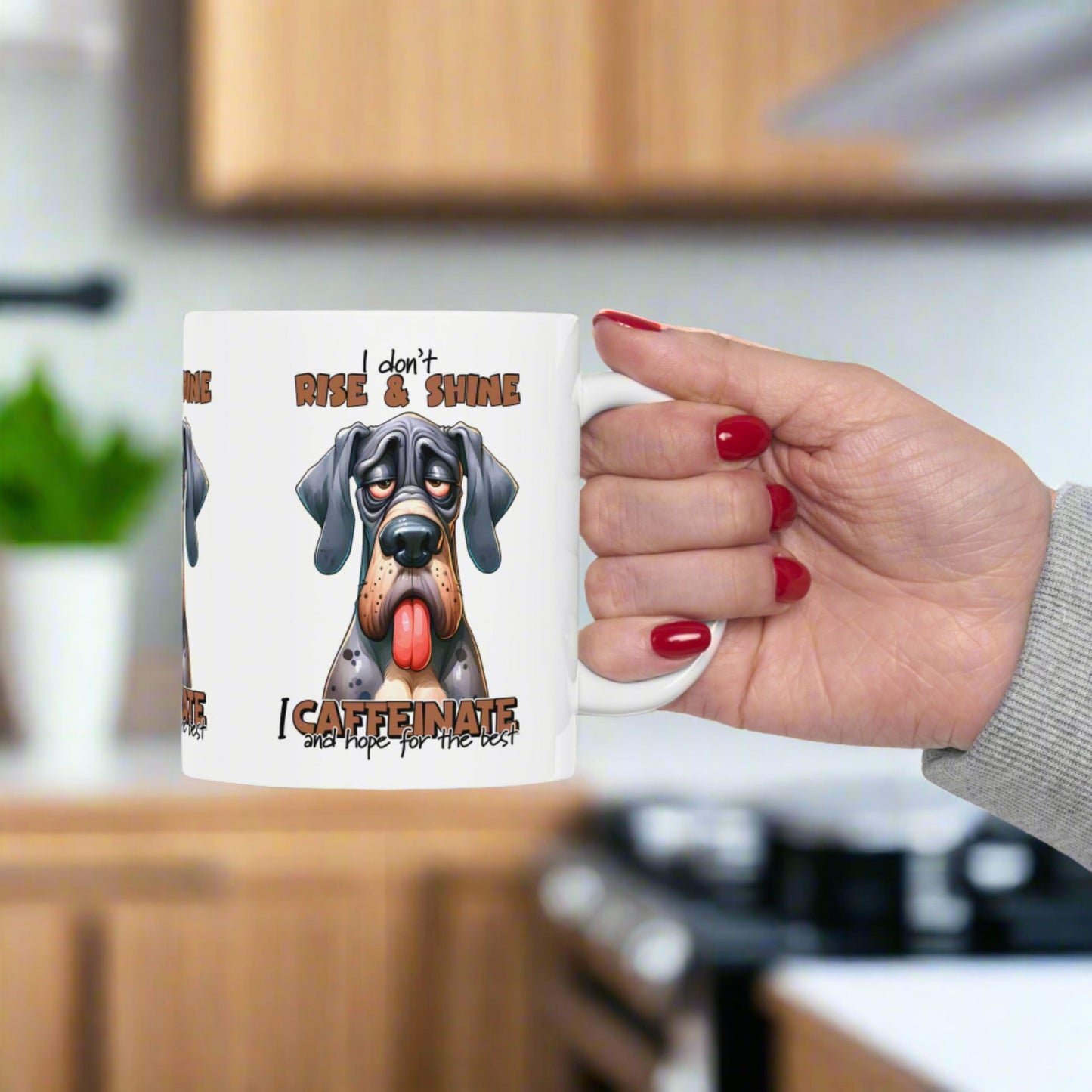I Don't Rise & Shine Mug - Dog Lover's Mug - Kim’s Signature Beauty & Accessories    