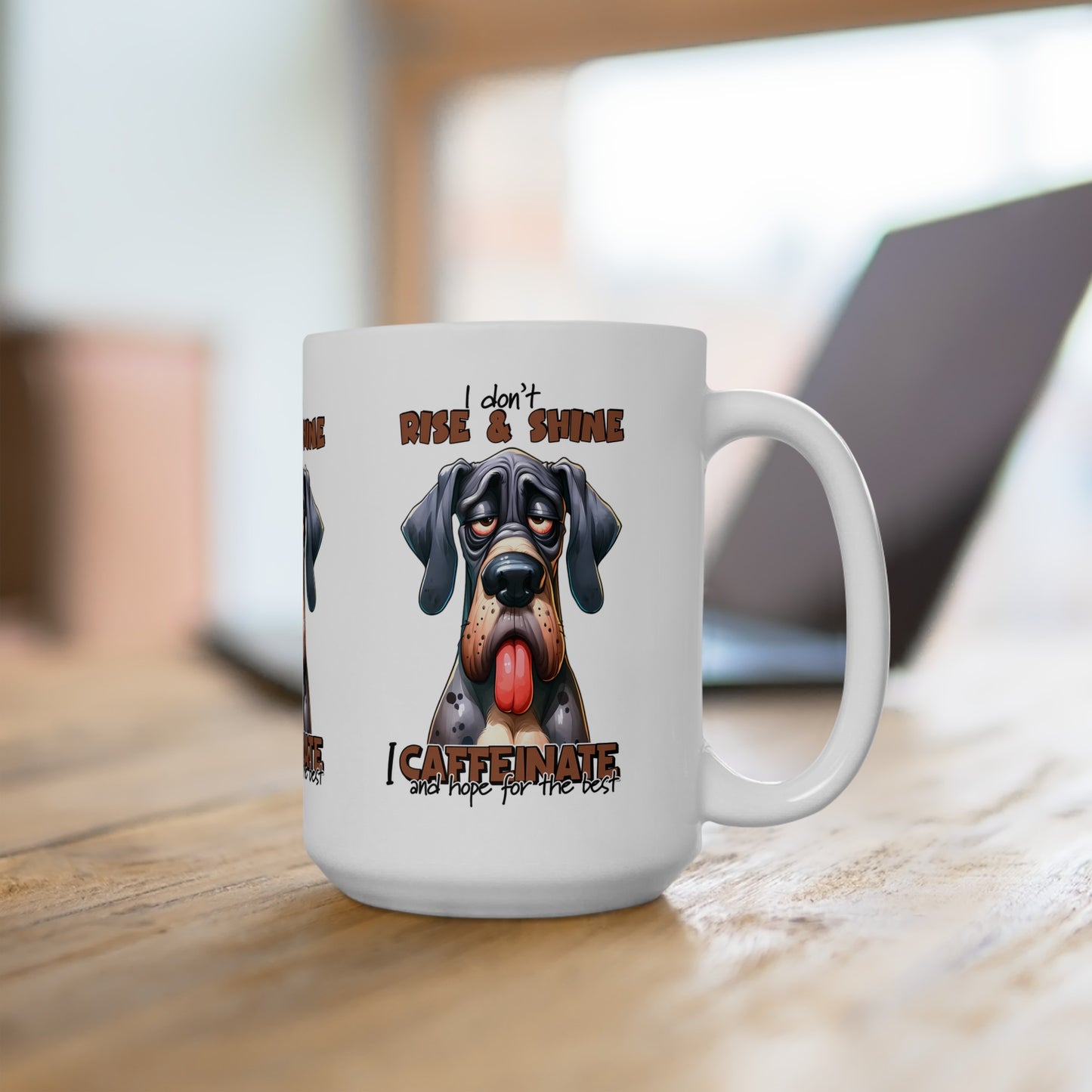 I Don't Rise & Shine Mug - Dog Lover's Mug - Kim’s Signature Beauty & Accessories    